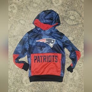 NFL Patriots Kids Hoodie - Navy and Red
